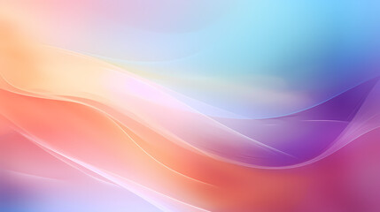 Fototapeta premium Abstract light color background with waves. Generative AI