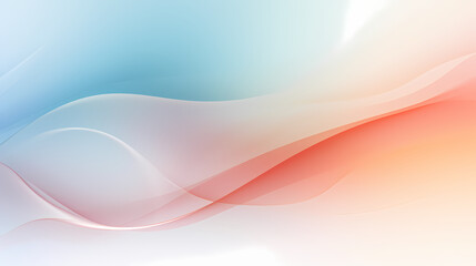 Naklejka premium Abstract light color background with waves. Generative AI