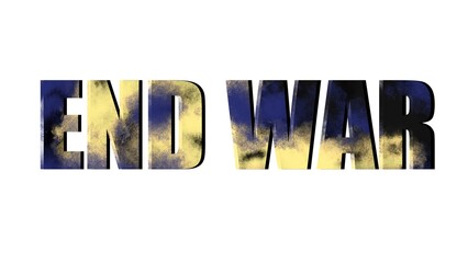 End War Metalic and Rust Text