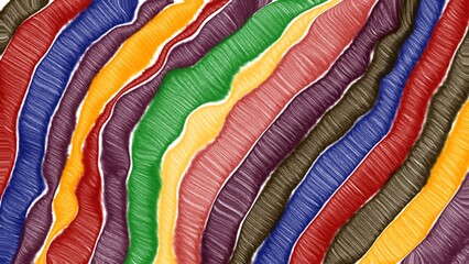 Colorful Threads abstract design art