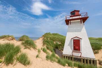 St. Peters Harbour Light is a lighthouse in PEI Canada - 627858650