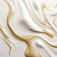 creamy pattern on a white background. cream smears in beige and cream with a little bit gold. very 3d and visual