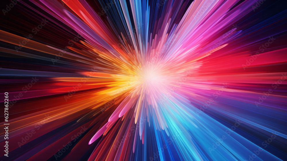 Poster A vibrant abstract background with dynamic lines and bold colors