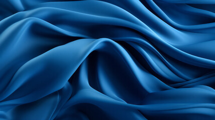 Obraz premium A close-up view of a vibrant blue fabric
