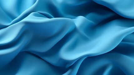 Obraz premium A vibrant blue fabric up close