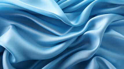Obraz premium A vibrant blue fabric texture