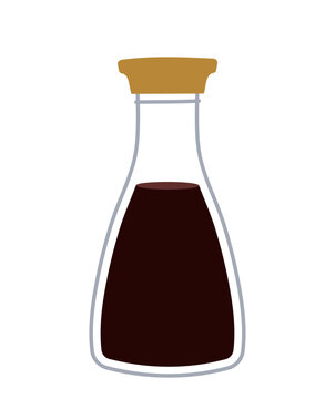soy sauce bottle brown liquid clip art preview