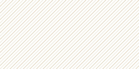 Golden vector stripes seamless pattern. Thin gold diagonal lines texture, 45 degrees inclination. Minimal abstract geometric background. Simple delicate gray and white striped ornament. Subtle design