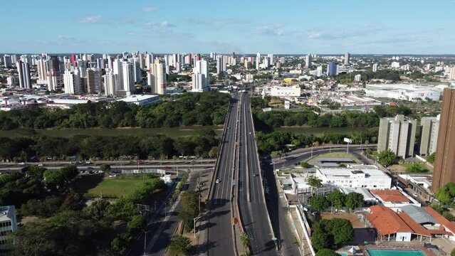 Imagens a&eacute;ras da pnte Juscelino Kubitschek em Teresina