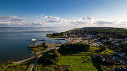 Marina, landscape, sea, krynica morska, Baltic Sea