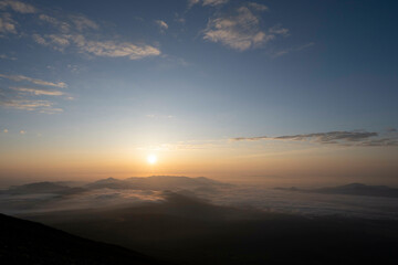 富士山と雲海
