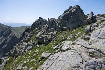 Landscape of Rila Mountain near Kalin peak, Bulgaria