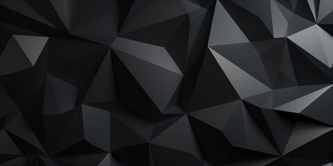 Abstrakter Polygon Hintergrund schwarz- mit KI erstellt