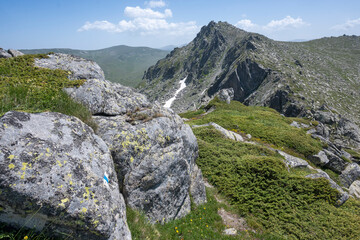 Landscape of Rila Mountain near Kalin peak, Bulgaria