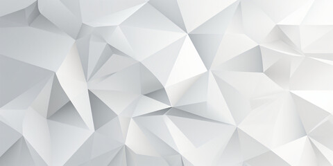 white abstract geometric background from polygons 