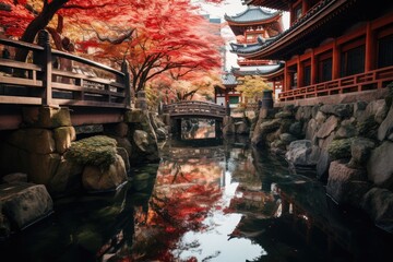 The beauty of Kyoto in abstract style