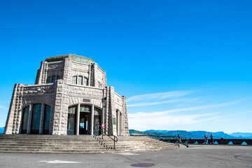 The Vista House Atop View the Columbia River Gorge, OR
