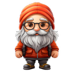 Cute Merry Christmas Gnome Illustration