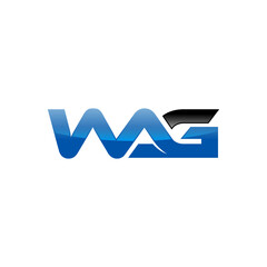 initial WAG logo vector modern