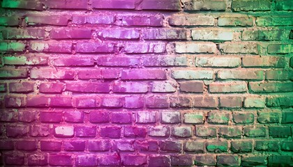 graffiti on a brick wall, Toned colorful grunge background,texture, Magenta purple red brown green old brick wall. wallpaper
