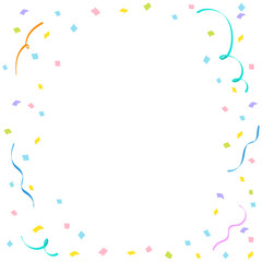 紙吹雪のフレーム