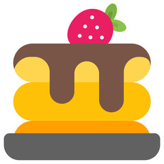pancake flat icon
