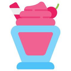 milkshake flat icon