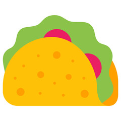 tacos flat icon