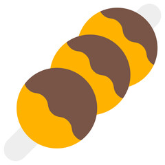 takoyaki flat icon