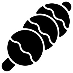 takoyaki glyph icon