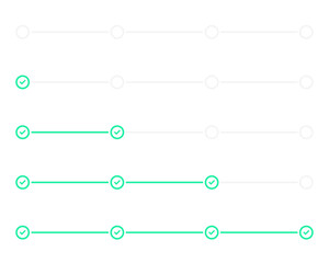 3 timeline, step or progress infographic
