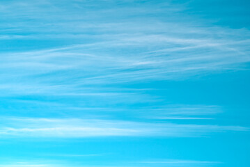 abstract image of clouds over the blue sky, intentional movement of camera