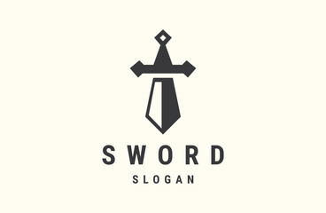 Fototapeta na wymiar Sword logo design vector template