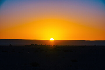 Fototapeta premium sunset over the river