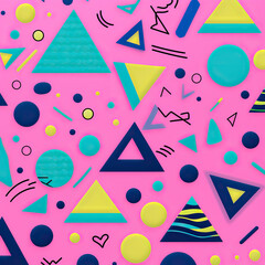 seamless pattern with colorful confetti