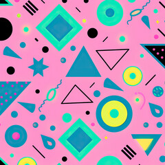 seamless pattern with colorful confetti