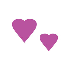 pink heart logo icon