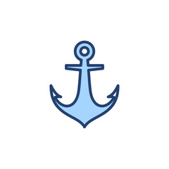 Anchor icon vector. Anchor sign and symbol. Anchor marine icon.