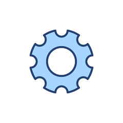 Setting icon vector. Cog sign and symbol. Gear Sign