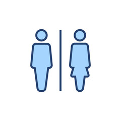 Toilet icon vector. Girls and boys restrooms sign and symbol. bathroom sign. wc, lavatory