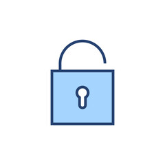 Unlock icon vector. Unlock sign and symbol. unlocked padlock icon