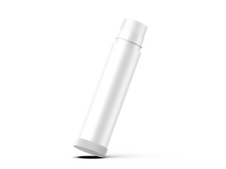 Lip balm container tubes with twist bottom mockup, 3d render illustration