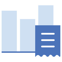 illustration of a icon report invoice 