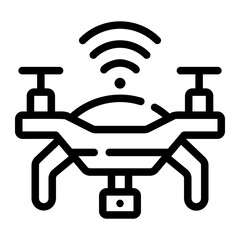 drone Line Icon