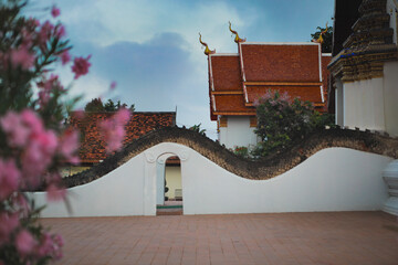 other scene of wat phumin one of landmark in nan northern of thailand
