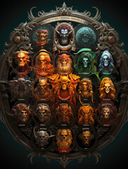 Fototapeta premium a collection of masks