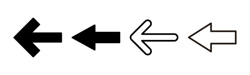 Arrow icon set illustration. Arrow sign and symbol for web design.