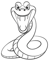 Fototapeta premium Snake Ready to Bite