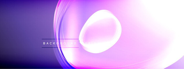 Vector abstract background - liquid transparent bubble shapes on fluid gradient with shadows and light effects