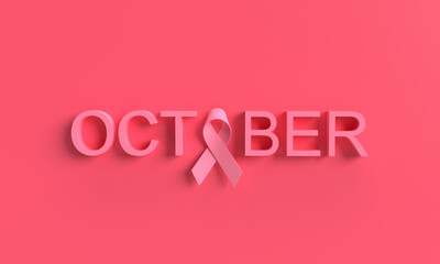 Breast cancer awareness ribbon bow october font text pink color background charity hope campaign cancer virus health care charity hope help female woman survivor fight medical prevention solidarity 